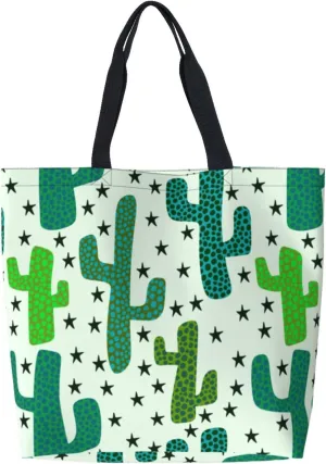 Reusable Grocery bags Big Capacity Shopping Bag Canvas Shoulder Tote Handbag for Women Girls