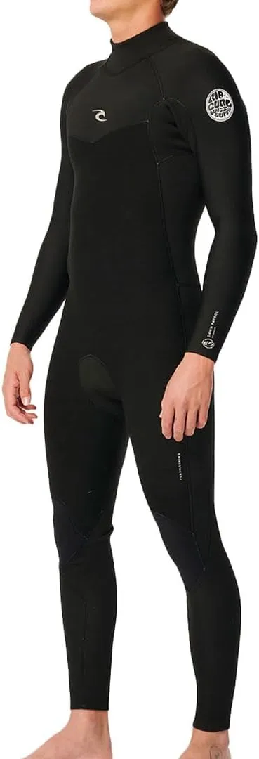 Rip Curl Mens Dawn Patrol 4/3mm Back Zip Wetsuit 15AMFS - Black