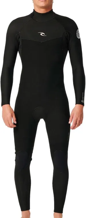 Rip Curl Mens Dawn Patrol 4/3mm Back Zip Wetsuit 15AMFS - Black