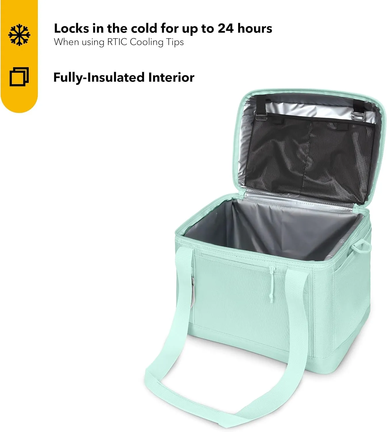 RTIC 28 Can Everyday Cooler, Soft Sided Portable Insulated Cooling for Lunch, Beach, Drink, Beverage, Travel, Camping, Picnic, for Men and Women