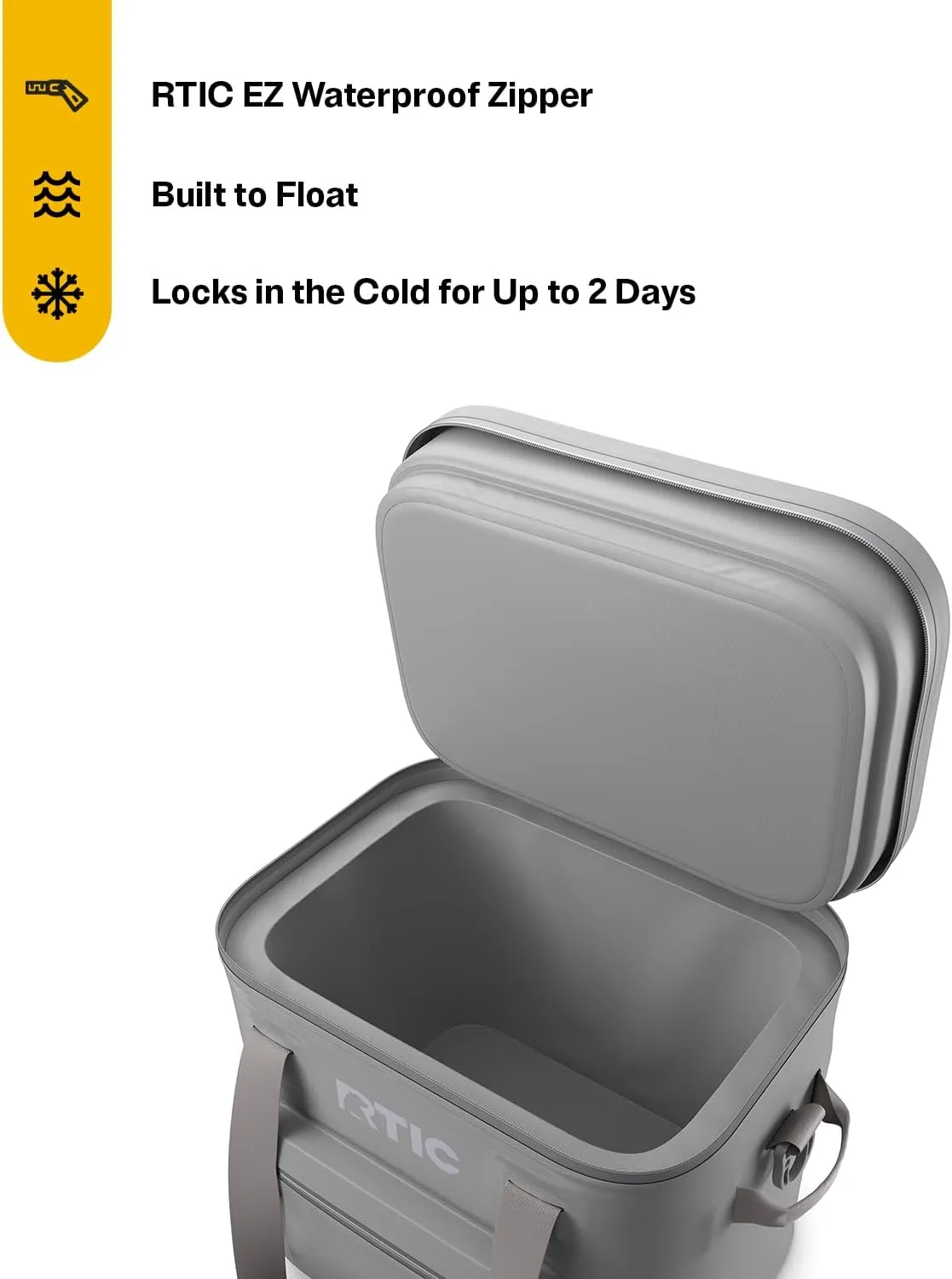 RTIC 30 Can Ultra-Tough Soft Cooler Pro, Insulated, Waterproof, Leak Proof, Portable Floating Bag for Beverage, Drink, Lunch, Outdoor, Beach, Car,Camping, Picnic, Fishing, Boat