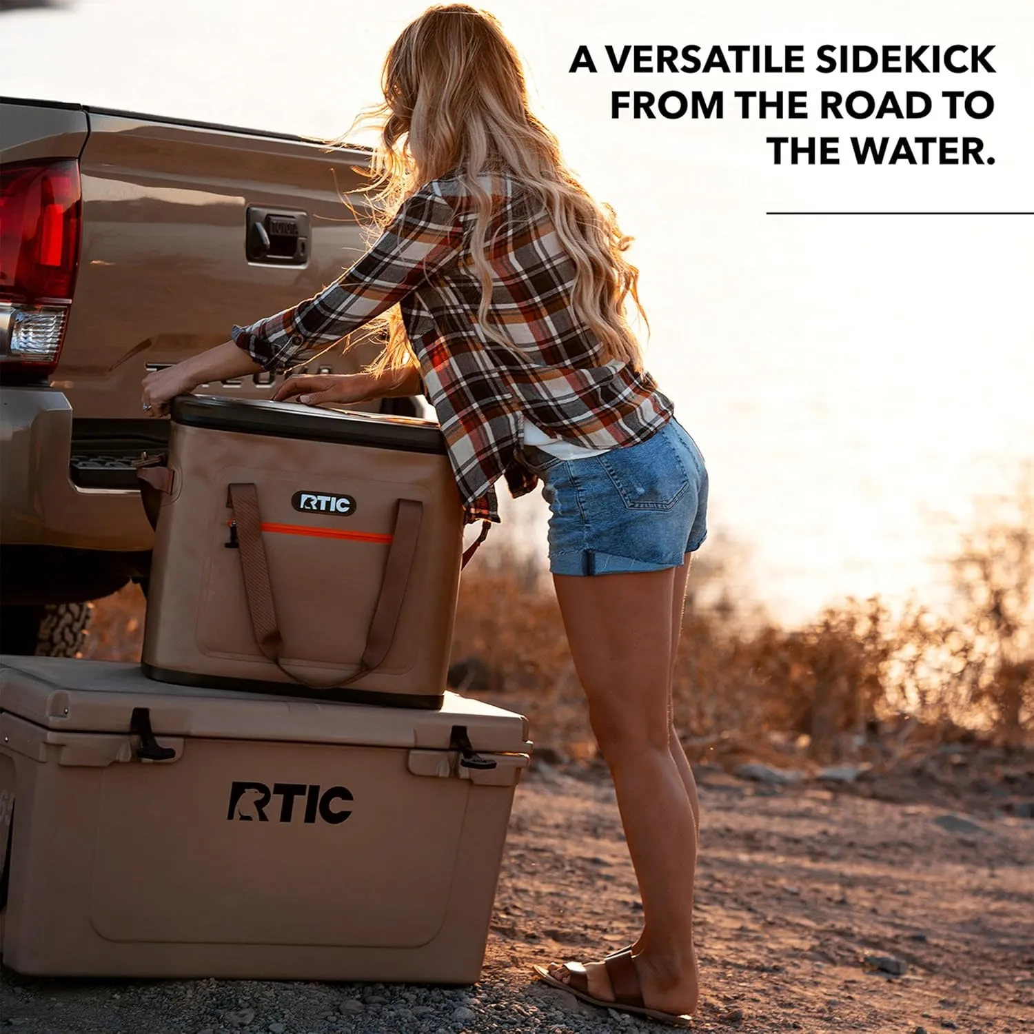 RTIC Ultra-Tough Soft Cooler 40 Can, Insulated Bag Portable Ice Chest Box for Lunch, Beach, Drink, Beverage, Travel, Camping, Picnic, Car, Trips, Floating Cooler Leak-Proof with Zipper