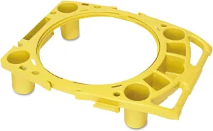 Rubbermaid Rim Caddy for 44 Gallon Container, 26.5w x 6.75h, Yellow (9W87YEL)