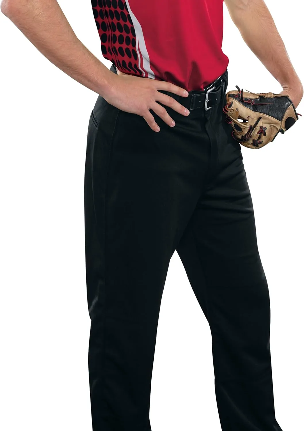 Russell Athletic Men's Boot Cut Game Pant, Reinforced Knees, Stretch Fabric, Two Back Pockets