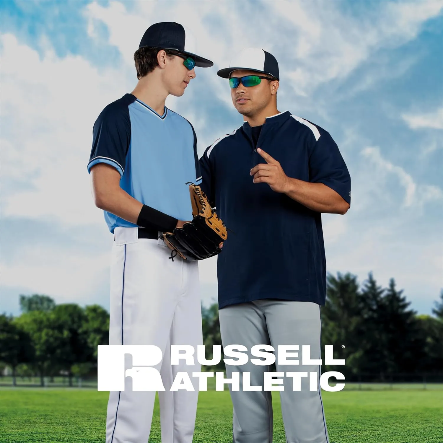 Russell Athletic Men's Piped Diamond Series Knicker 2.0, Durable Fabric, Reinforced Knees, Athletic Fit