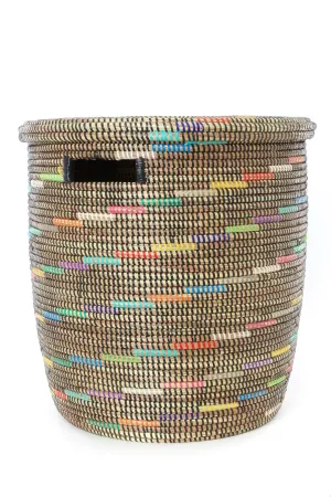 Sable Swirl Flat Lid Storage Basket