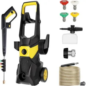 SALIENT Electric Pressure Washer,3000 Max PSI 2.5GPM,Power Washer, 4 Different Pressure Nozzles,High Pressure Cleaning Machine with Foam Cannon