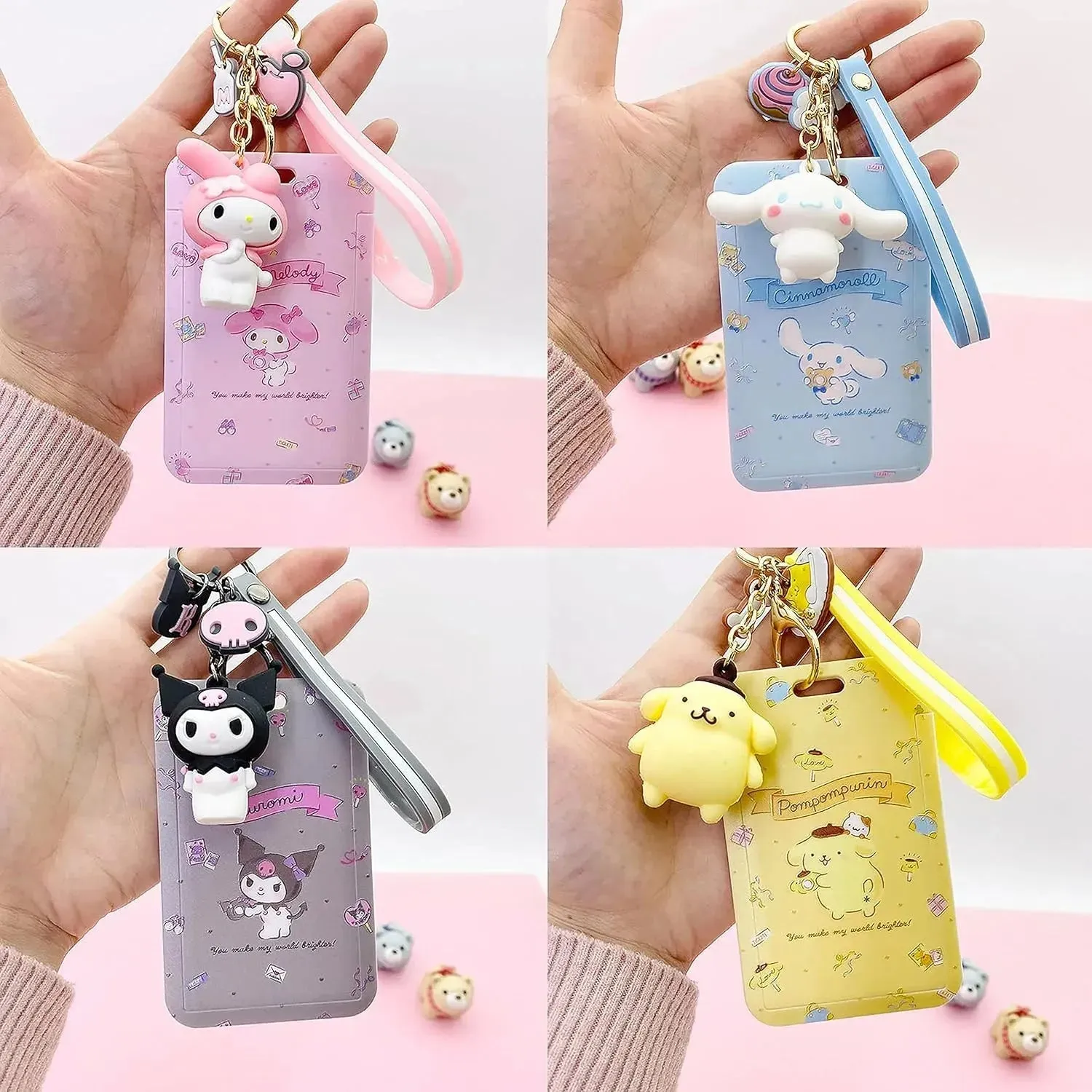 Sanrio Carry-Cute Card ID Keychain