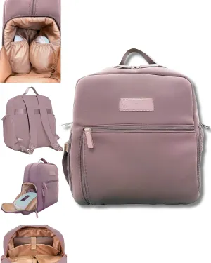 Sarah Wells Fiona Breast Pump Backpack - Neoprene, Machine Washable, Insulated, Pocket-In-Pocket System (Earth)