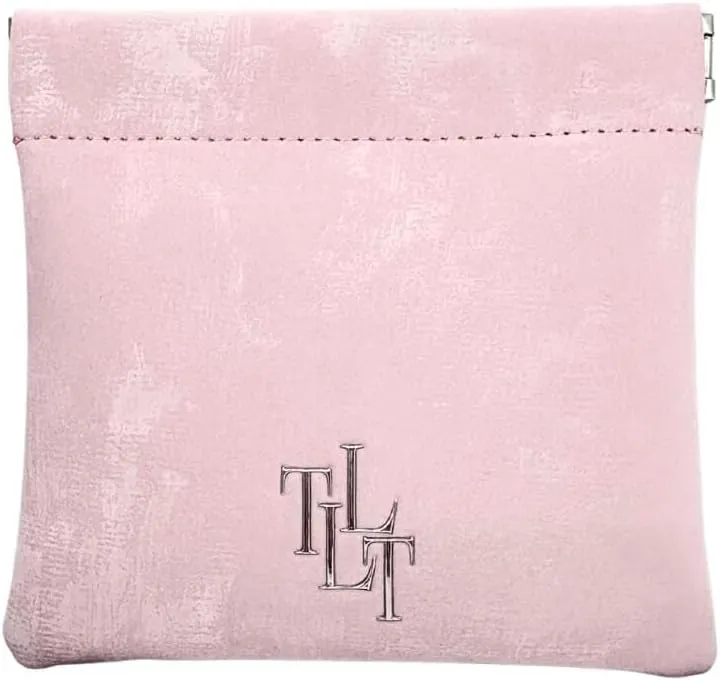 Satin Mini Pouch – Small Makeup Bag, Travel Jewelry Organizer, Soft Cosmetic Pouch, Coin Purse (Pink)