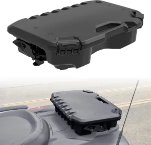 SAUTVS Modular Cargo Box for Can-Am Maverick, 10 L / 2.6 Gallon Rugged Rear Cargo Box with Lid for Can Am Maverick X3 MAX/Trail/Defender/Commander Accessorie (Replace #715005494)