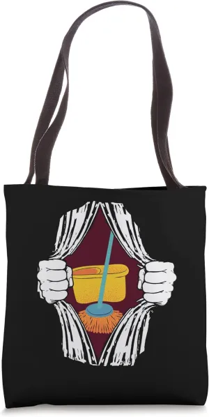 School Custodian Gifts Funny Janitor Cleaning Custodial Tote Bag