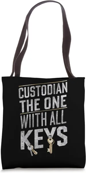 School Custodian School Staff Janitor School Sanitation Tote Bag
