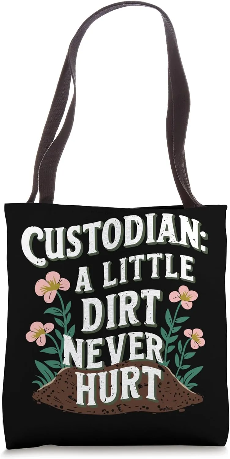 School Custodian School Staff Janitor School Sanitation Tote Bag