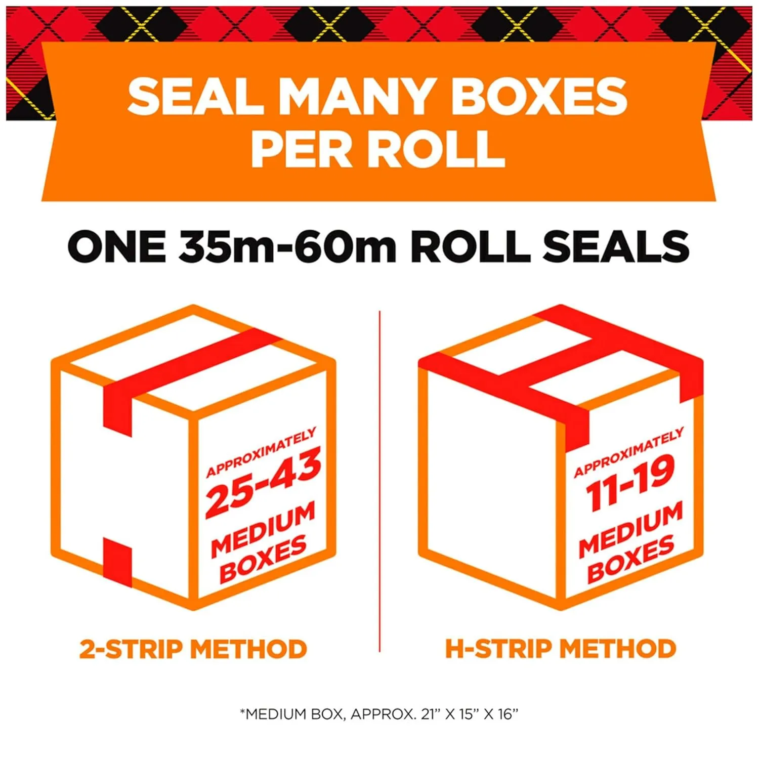 Scotch Long Lasting Storage Packaging Tape, 1.88" x 54.6 yd, Designed for Storage and Packing, Stays Sealed in Weather Extremes, 3" Core, Clear, 6 Rolls (3650-6)