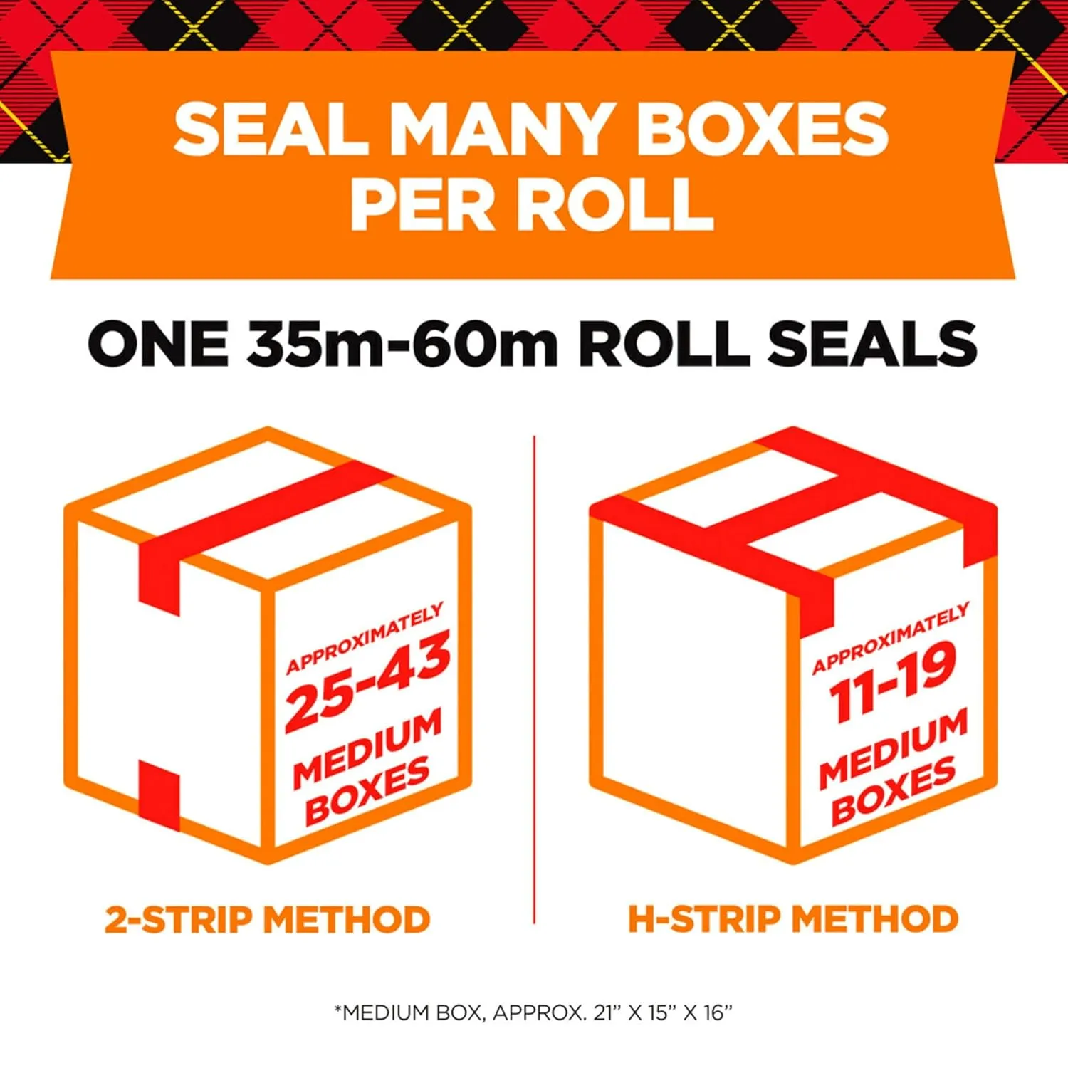 Scotch Long Lasting Storage Packing Tape, Clear, Withstands Extreme Temperatures, 1.88 in x 38.2 yd, 4 Rolls and 4 Dispensers