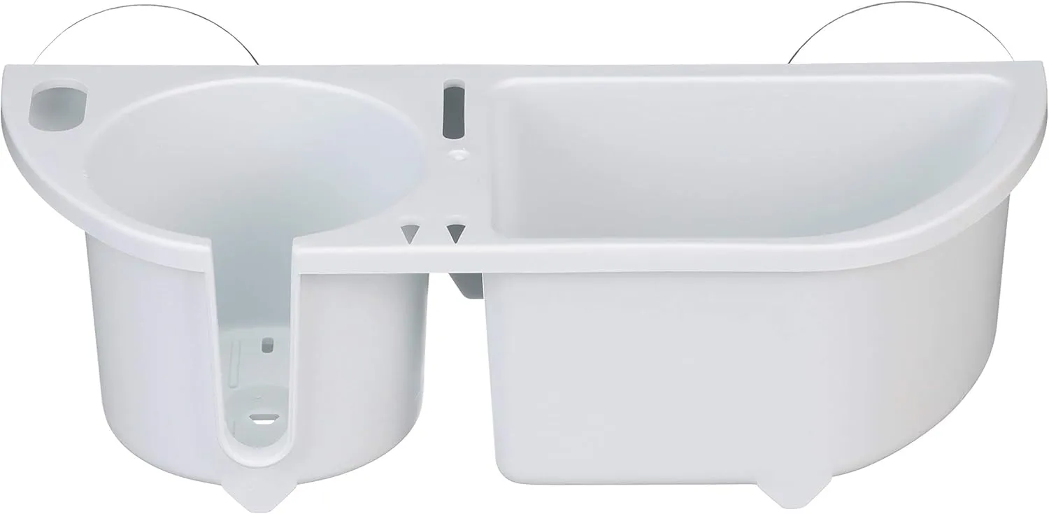 Seachoice Cruisin' Caddy, UV-Resistant Marine Boat Beverage and Item Organizer, White
