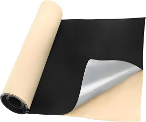 Self Adhesive Felt Fabric, 130''L x 17''W Soft Black Velvet Drawer Liner Roll, DIY Velvet Fabric Peel and Stick Felt for Art Crafts, Jewelry Box, Cup Mats, Picture Frames, Chair Legs
