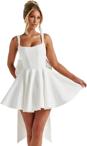 Short Homeoming Dresses for Teens 2025 Corset Formal HOCO Dress with Bow Cocktail Prom Gown