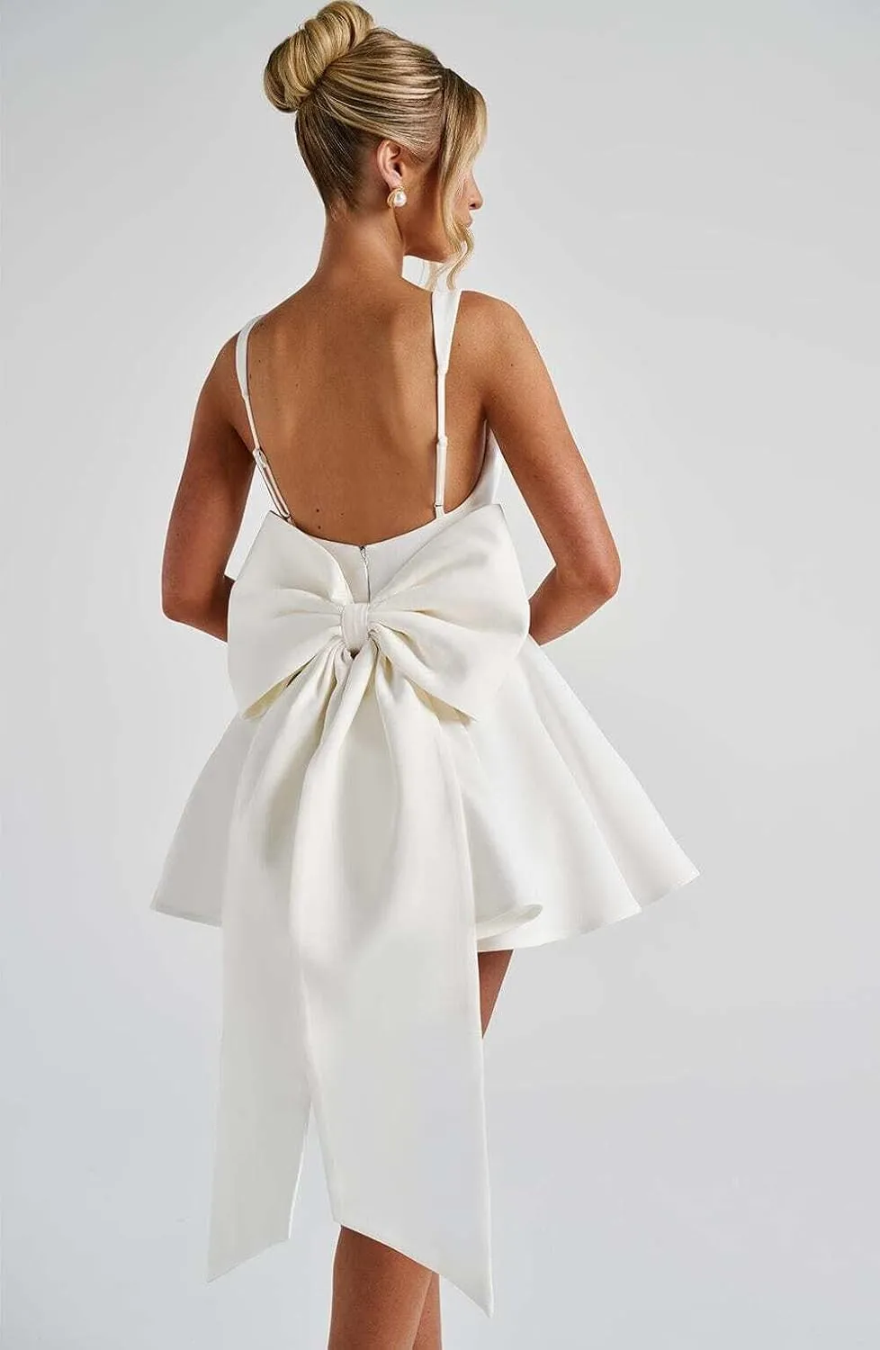 Short Homeoming Dresses for Teens 2025 Corset Formal HOCO Dress with Bow Cocktail Prom Gown