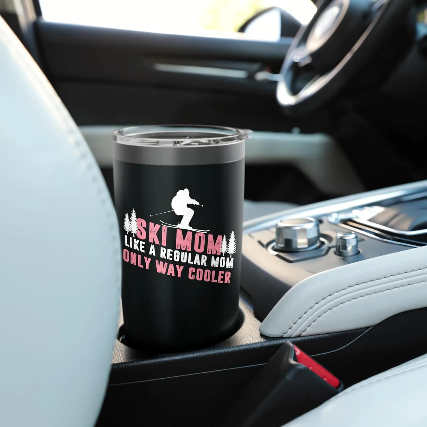 Ski Mom Like A Regular Mom Only Way Cooler Stainless Steel Insulated Tumbler