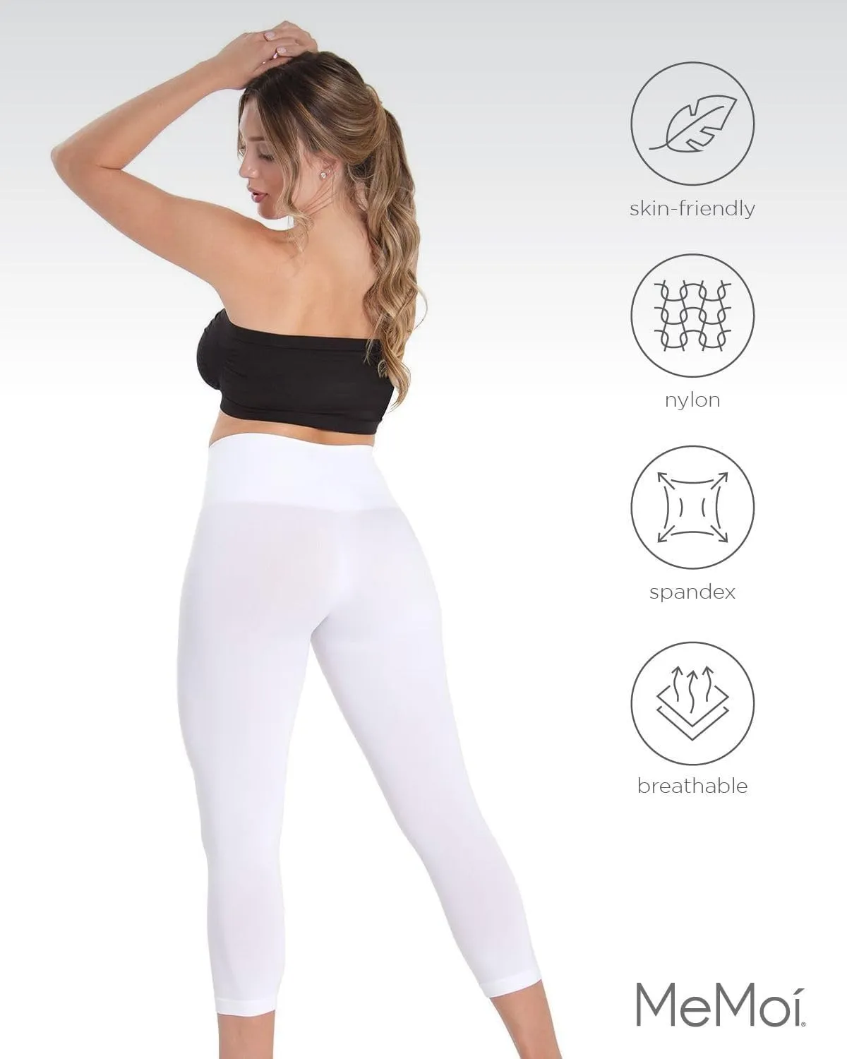 SlimMe Shapewear Leggings, High Waisted Leggings Tummy Control, Comfortable and Breathable Compressions Pants for Women