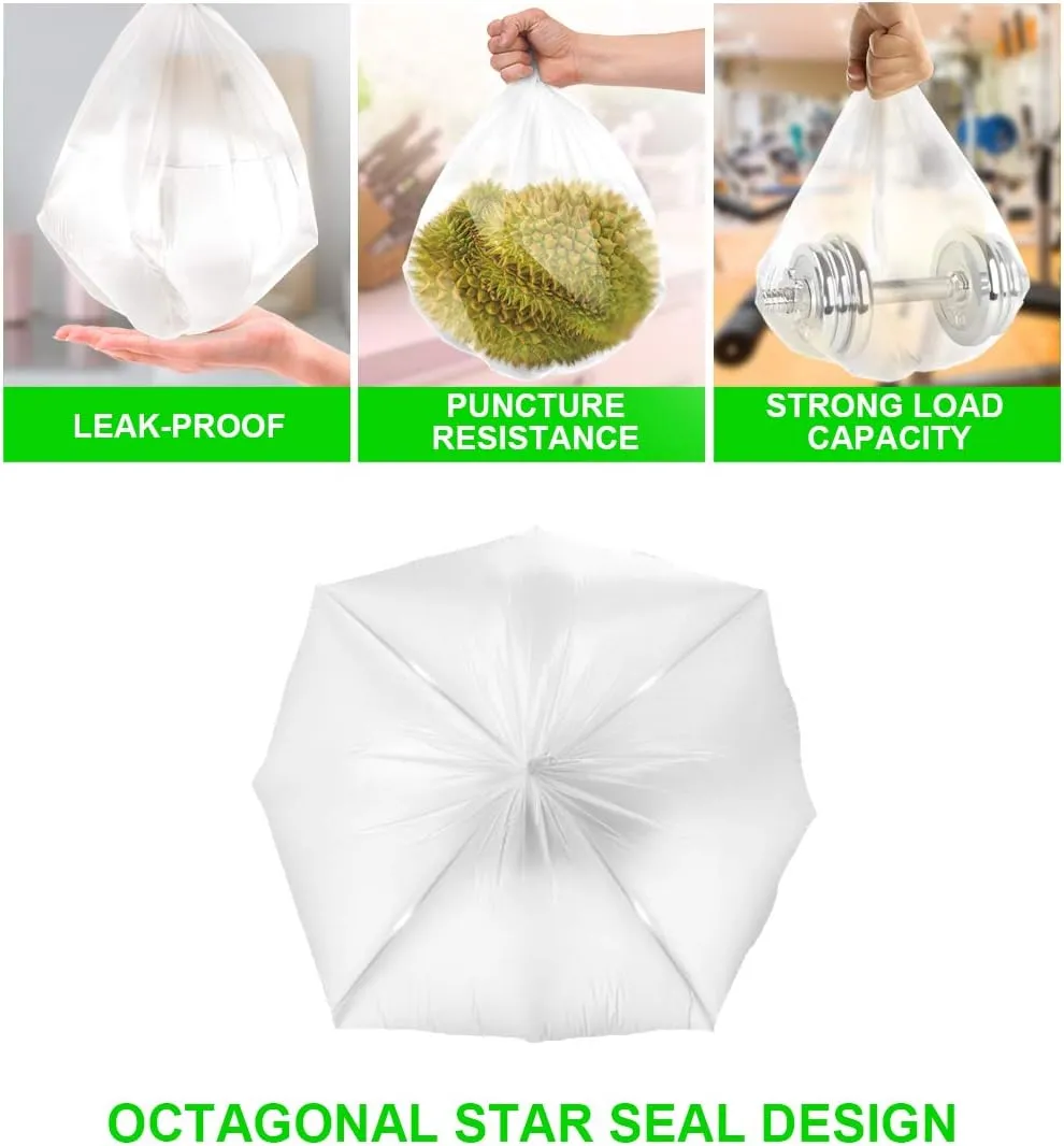 Small Clear Trash Bags – FORID 2.6 Gallon Garbage Bags Wastebasket Bin Liners 220 Count Plastic Trash Bags for Bathroom Bedroom Office Garbage Can (220 count)