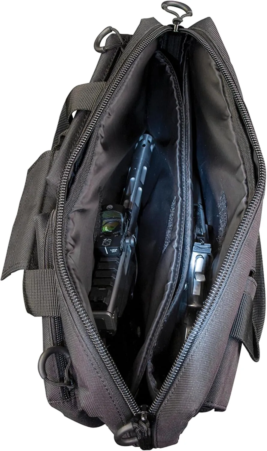 Smith & Wesson M&P Pro Tac Padded Handgun Case with Ballistic Fabric Construction and External Pockets for Shooting, Range, Storage and Transport