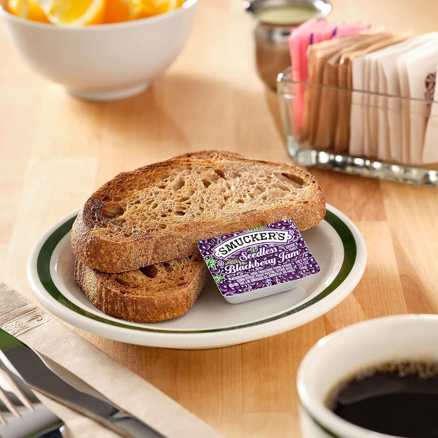 Smucker's Seedless Blackberry Jam, Portion Control, 0.5 Ounces