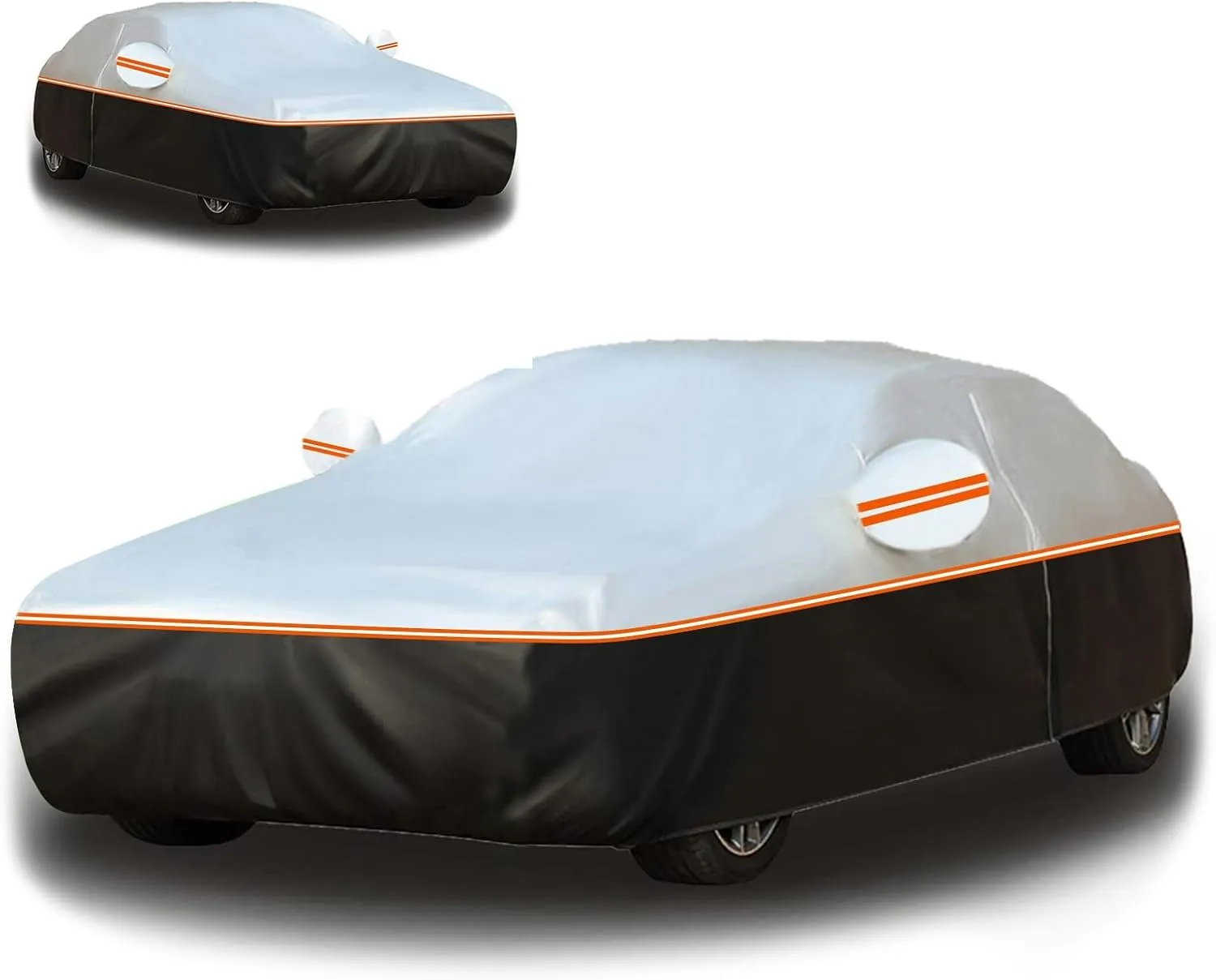 Snow Car Cover Made for Ligier JS50l, Dual-Tone Design, Upgraded Fabric with Cotton, Car Cover Waterproof All Weather, Coldproof Snowproof x16ps1