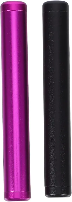 Sosoport 2pcs Metal Tube Container Waterproof Storage Tube Holder Travel Storage Box for Pocket Purse Portable for Travel