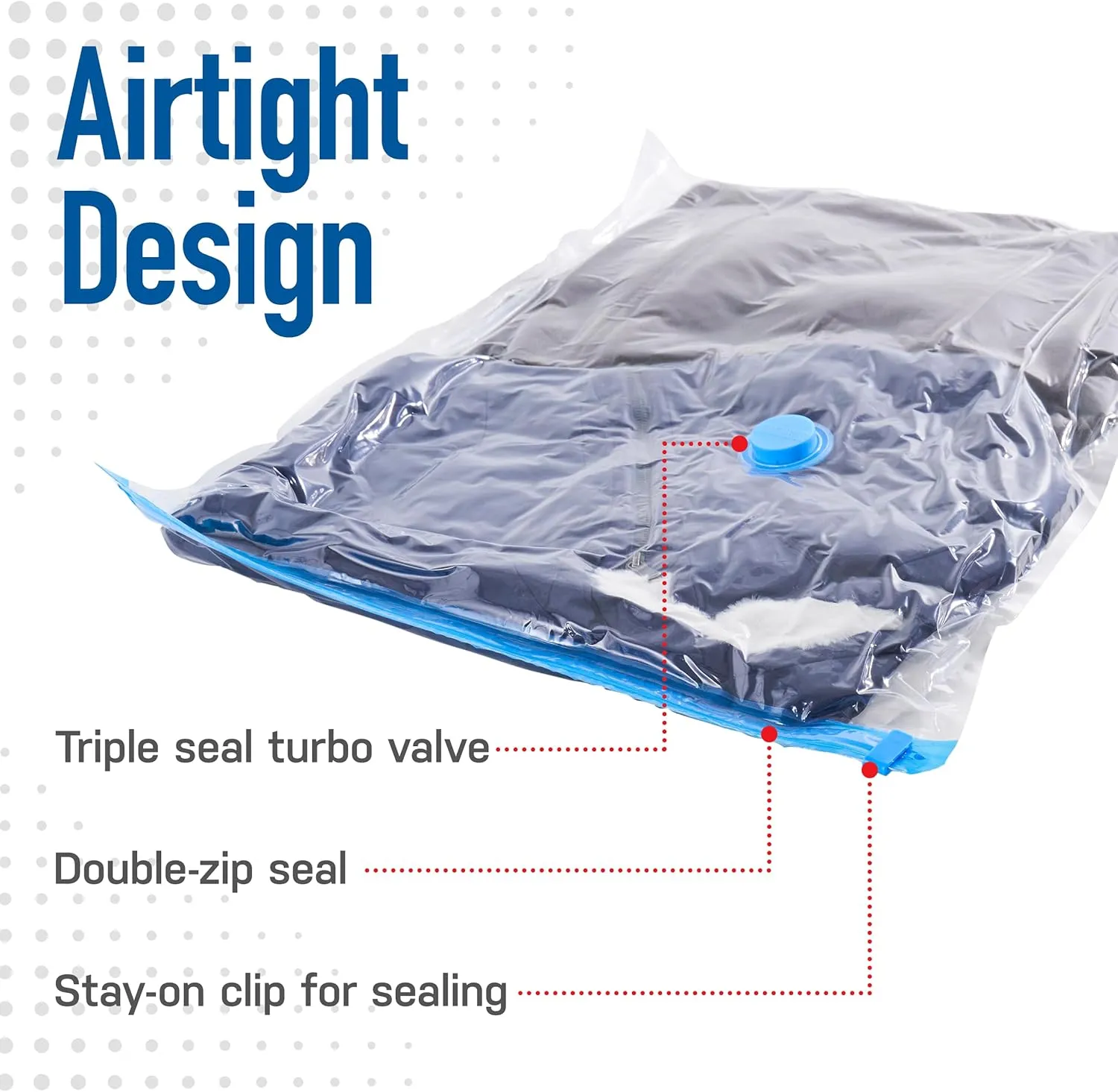 Spacesaver Vacuum Storage Bags Medium 10-Pack - Vacuum Seal Bags for Clothing, Comforters, Blankets and Bedding - 28 x 20 Inch Space Saver Bag for Travel and Home Organization with Hand Pump Included