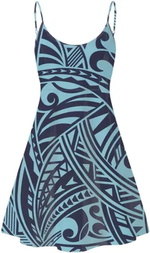 Spaghetti Strap Midi Satin Dresses Summer Sleeveless Sundree Women Girl Beach Party Swing Dress