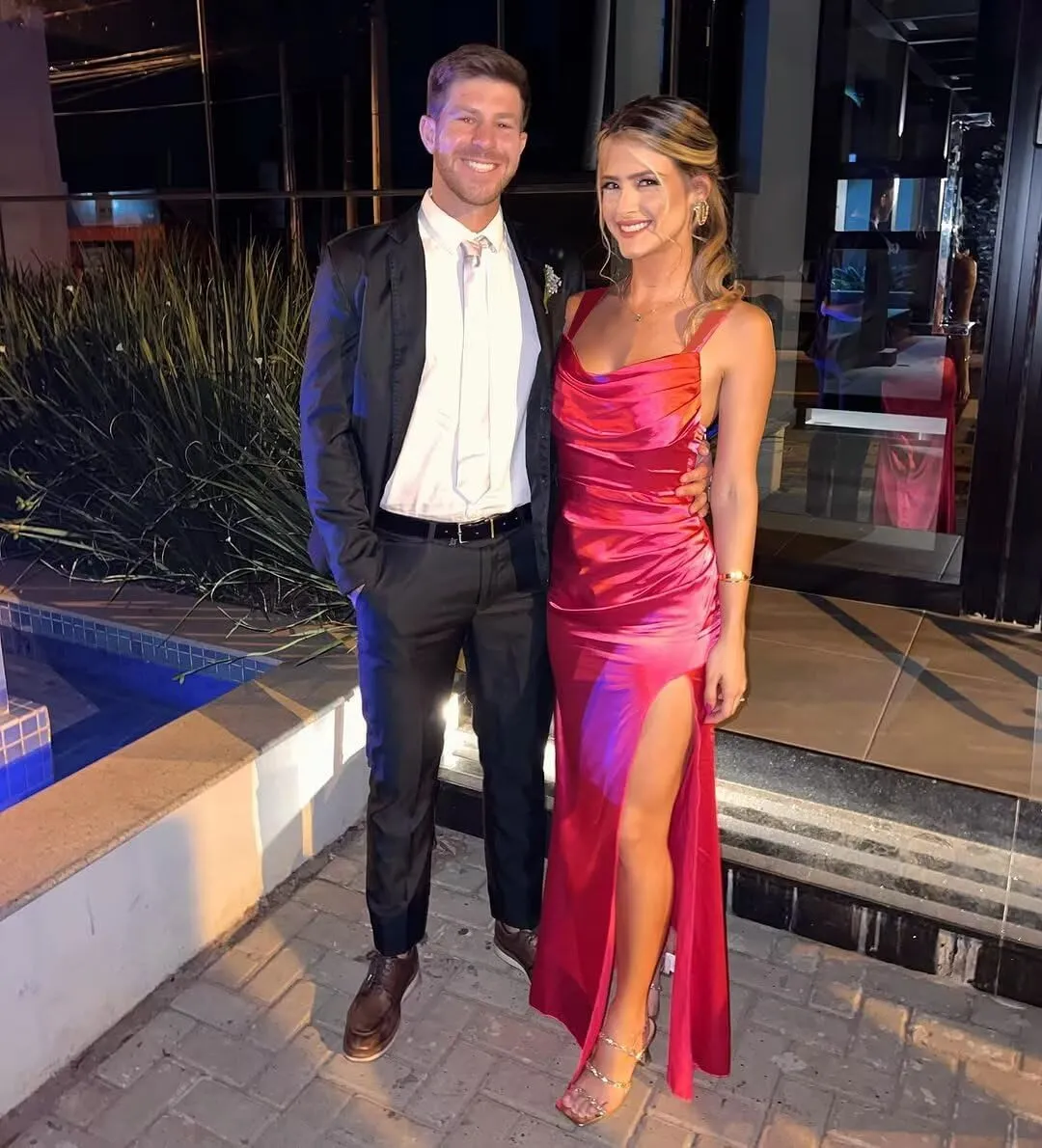 Spaghetti Strap Satin Prom Dress 2025 Mermaid Bridesmaid Dresses Long for Women Ruched Formal Evening Gowns with Slit