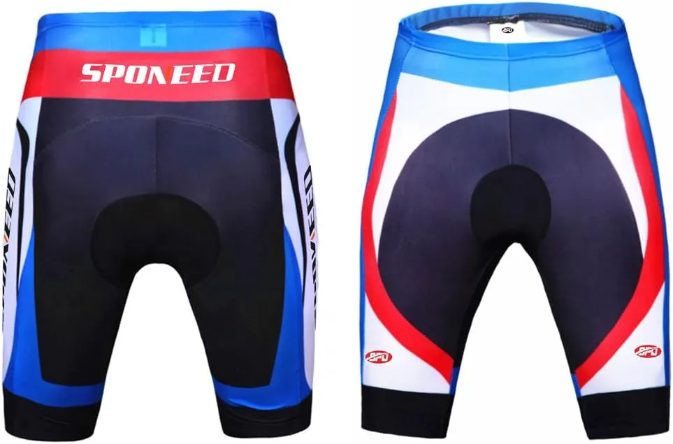 sponeed Cycling Jersey Short Sleeve Suits Men Bike Clothing Road Bicycle Shorts Padded Outfits