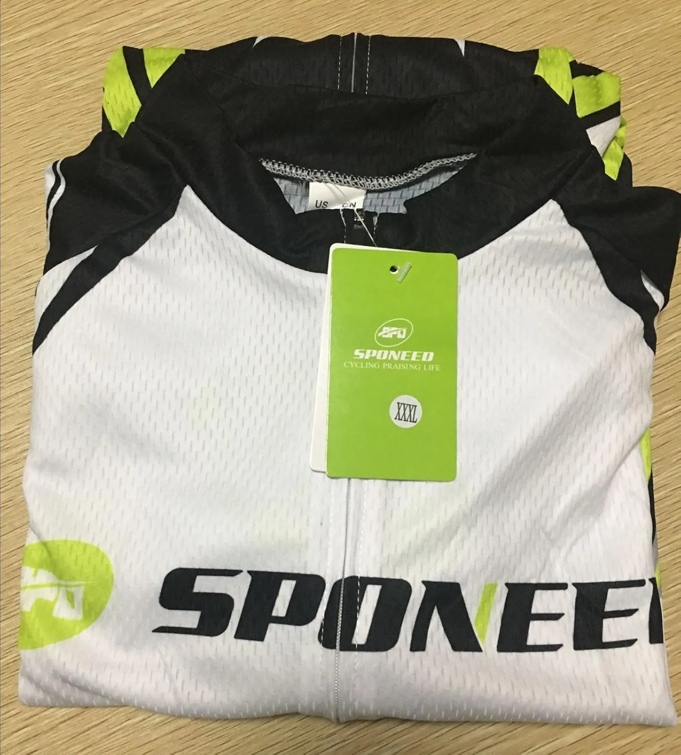 sponeed Men's Cycling Jerseys Tops Biking Shirts Short Sleeve Bike Clothing Full Zipper Bicycle Jacket with Pockets