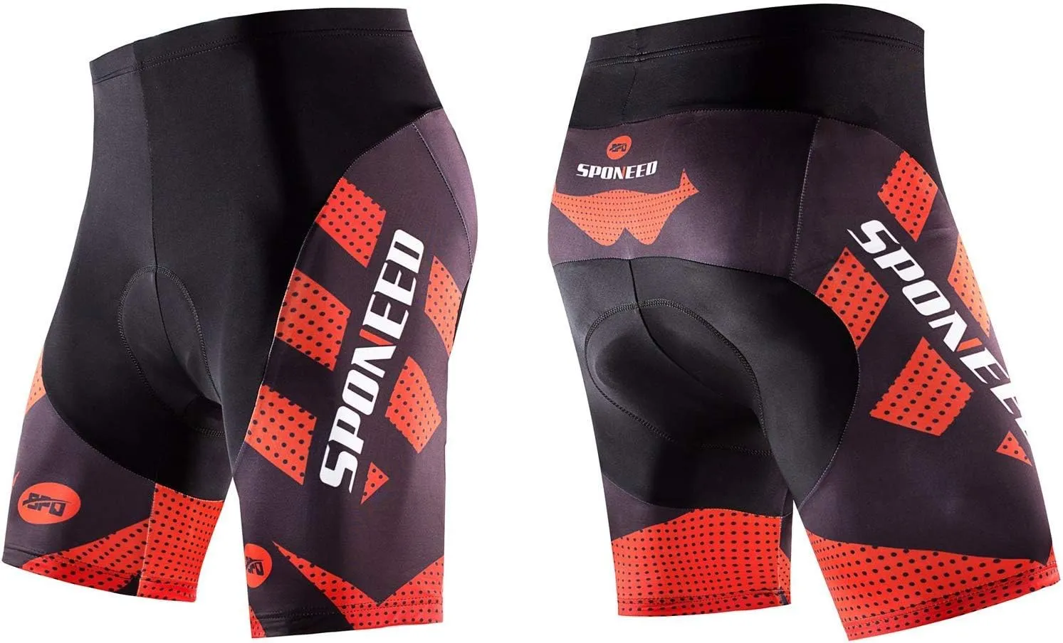 sponeed Men's Cycling Shorts Padded Bicycle Riding Pants Bike Biking Clothes Cycle Wear Tights