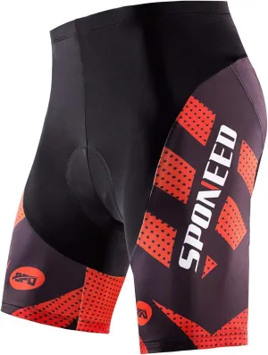 sponeed Men's Cycling Shorts Padded Bicycle Riding Pants Bike Biking Clothes Cycle Wear Tights