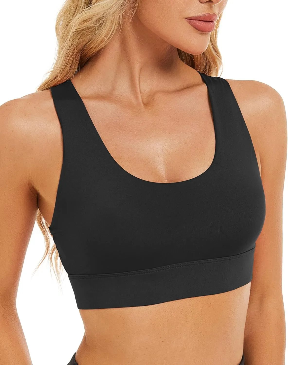 Sports Bras for Women High Impact Sports Bra - Removable Padded Yoga Racerback Bra Workout Crop Tops
