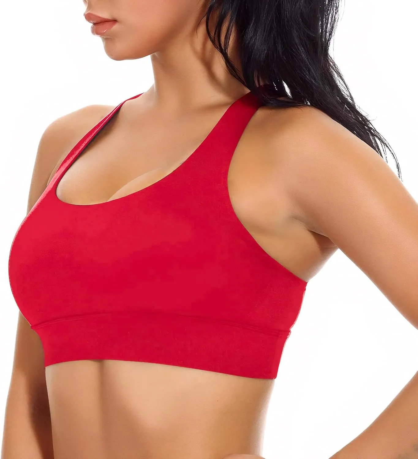 Sports Bras for Women High Impact Sports Bra - Removable Padded Yoga Racerback Bra Workout Crop Tops