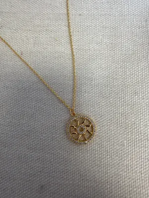 Standout Boutique Gold Sun Pendant Necklace