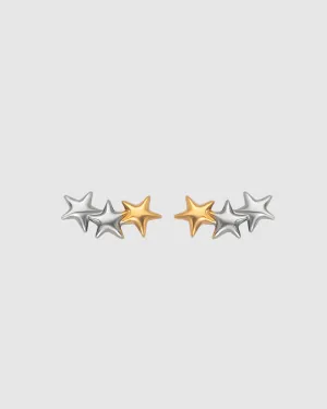 Star Studs- Mixed Metals