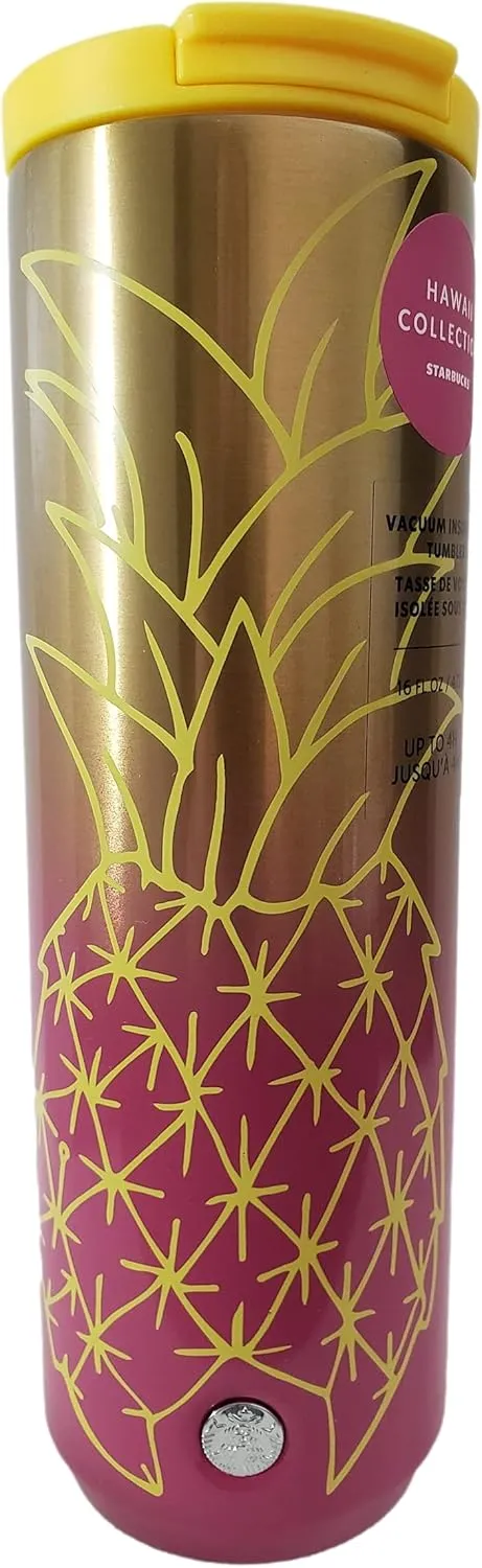 Starbucks Hawaii Collection Stainless Steel Pineapple 16oz Tumbler