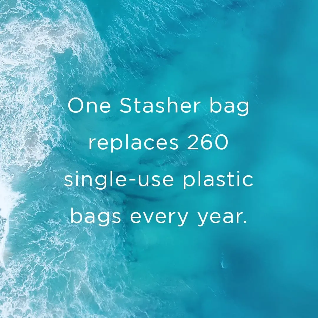 Stasher Premium Silicone Reusable Food Storage Bowl, Clear, Microwave, Sous Vide, Dishwasher, Oven and Freezer Safe, BPA Free, Leak-free, Eco-friendly, 2-Cup Bowl