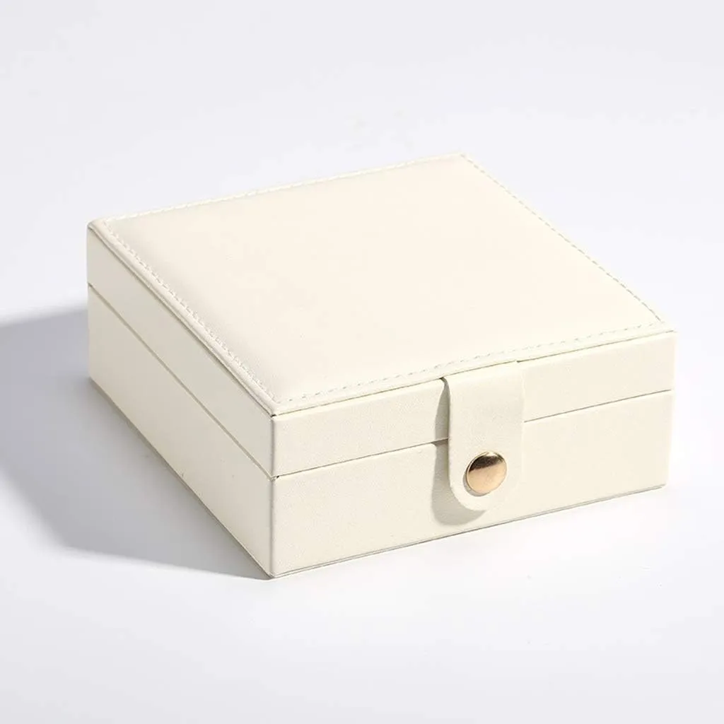 Storage Box Jewelry Storage Box Jewelry Box Storage Bag Small Travel Jewelry Box Portable Artificial Leather Jewelry Storage Box Storage Rack