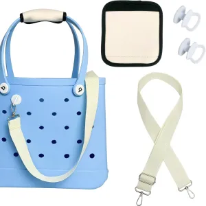 Strap Wrap Compatible with Bogg Bag Accessories, Adjustable Crossbody Shoulder Straps Replacement Handle Wrap Protector for Rubber Beach Tote Bag