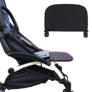 Stroller Leg Rest Extension for Babyzen YOYO/YOYO2 – 8.3” Extended Foldable Footrest, Easy to Install, Soft Black Fabric, No Disassembly Needed, Lightweight & Travel-Friendly