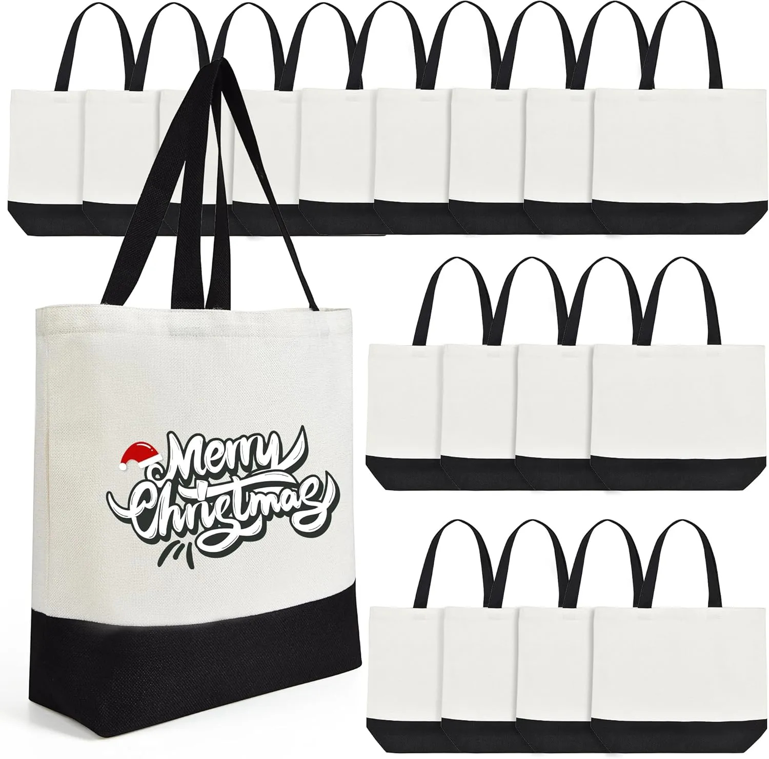 Sublimation Tote Bags Blanks Bulk, Polyester Tote bag for Sublimation, Reusable Widened Washable Canvas Bags for DIY Craft