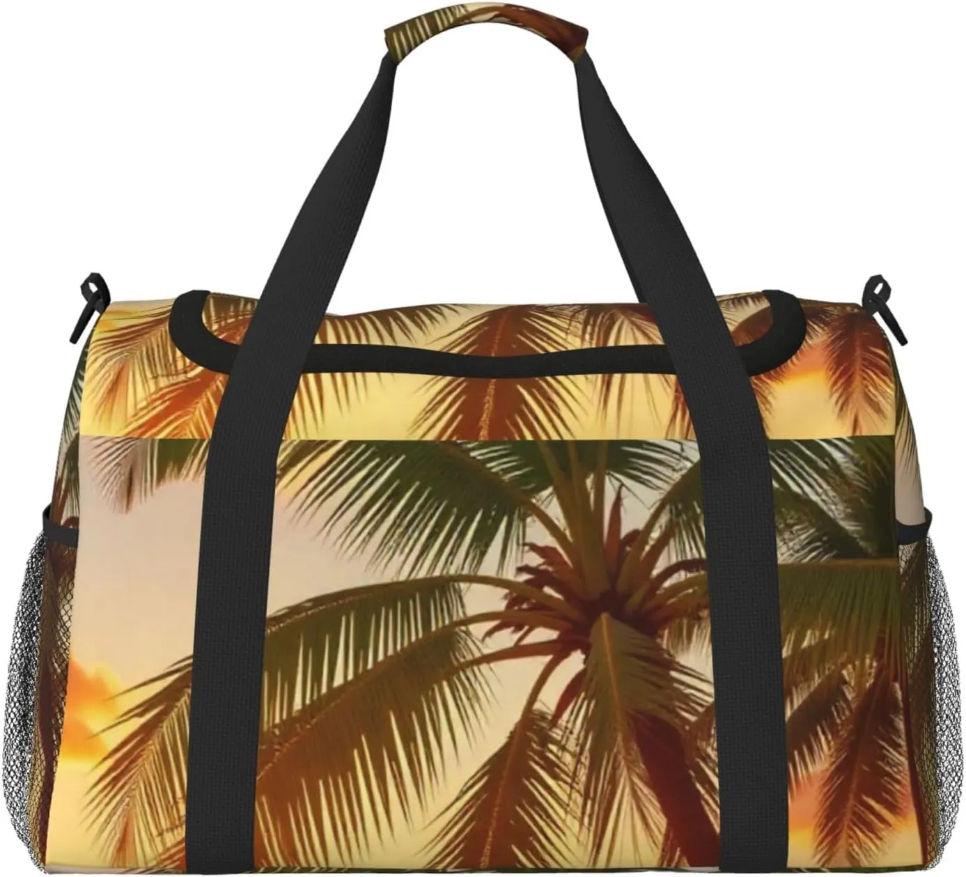 Sunset Palm Travel Duffel Bag Tote Bag Sports Gym Bag For Women And Men