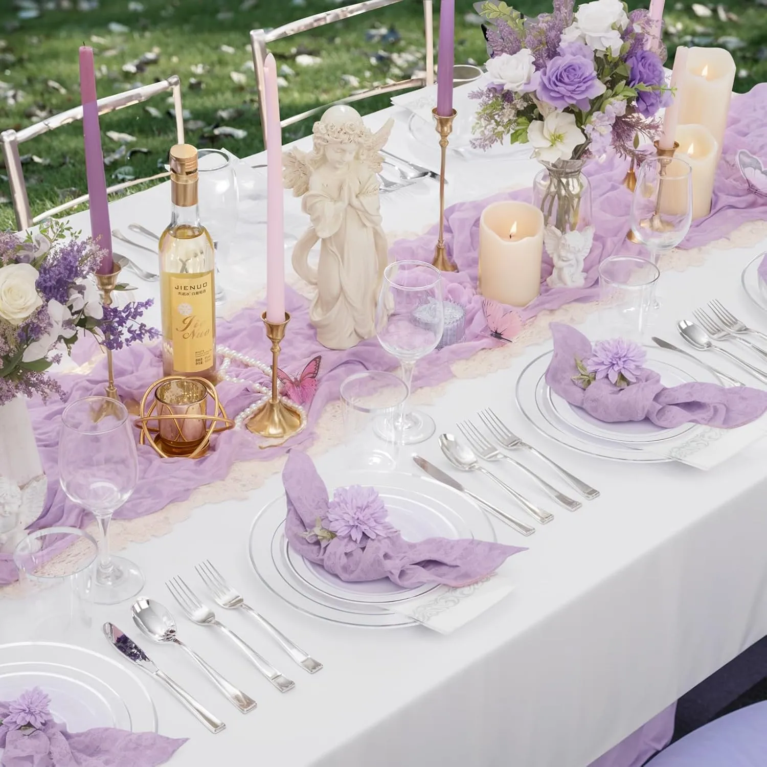 Supernal 200pcs Silver Plastic Dinnerware Sets for 25 Guests included Silver Silverware Set & Plastic Plates Disposable Cups and Napkins Disposable for Party,Graduation Decorations 2025 Deals
